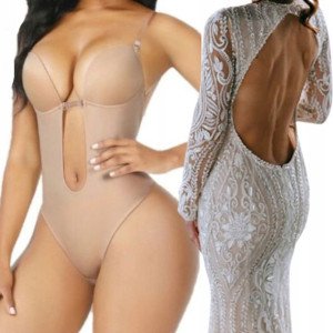 Body Do Sukni Biustonosz Bez Plecow Gołe Plecy M