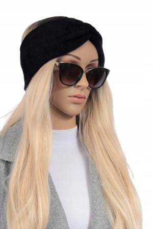 Opaska Do Włosów Wiosenna Miękka Czarna Turban