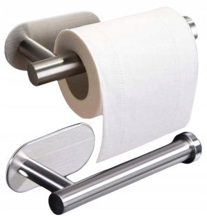 Uchwyt Samoprzylepny Papier Toaletowy Srebrny Loft