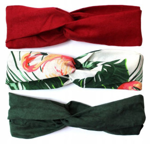 Zestaw Opaska Turban Na Gumce Letnie Wzory Lato