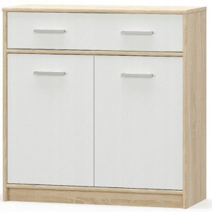 Komoda Szafka Rosa 2d1s 83cm Biała/sonoma Mafmeble