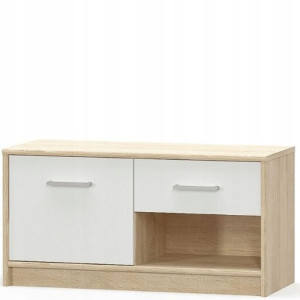 Komoda Szafka Rosa 1d1s 83cm Biała/sonoma Mafmeble