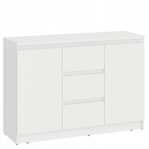 Komoda Szafka Biała Mat Duża Stella 2d3s 120 Cm