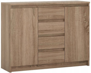 Komoda Szafka Wioletta 2d4s 109cm Dąb Truflowy