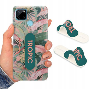 Etui + Uchwyt do REALME C25Y Kwiaty Flower Wzory