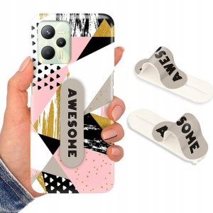 Etui + Uchwyt do REALME C35 Obudowa Modne Wzory