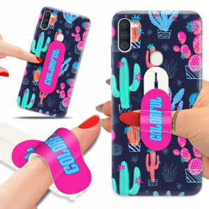 Etui + Uchwyt do SAMSUNG A11 Patterny Top Wzory