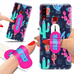 Etui + Uchwyt do SAMSUNG A20s Patterny Top Wzory