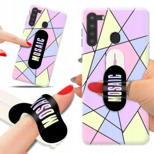 Etui + Uchwyt do SAMSUNG A21 Patterny Top Wzory