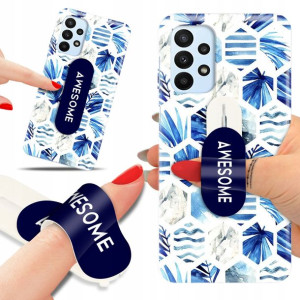 Etui + Uchwyt do SAMSUNG A23 4G Kwiaty Top Wzory