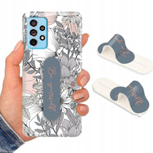 Etui + Uchwyt do SAMSUNG A73 5G Case Flower Wzory