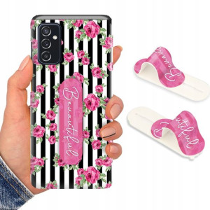 Etui + Uchwyt do SAMSUNG M52 5G Case Flower Wzory