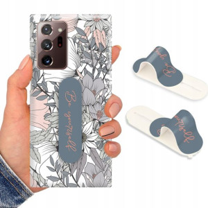 Etui + Uchwyt do SAMSUNG NOTE 20 PLUS Flower Wzory