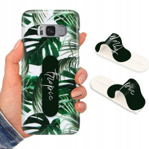 Etui + Uchwyt do SAMSUNG S8 Kwiaty Flower Wzory