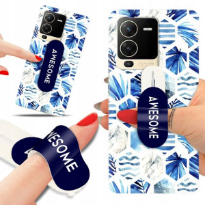 Etui + Uchwyt do VIVO S15 5G Case Kwiaty Top Wzory
