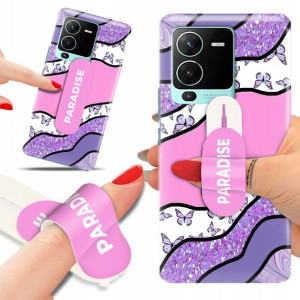 Etui + Uchwyt do VIVO S15 PRO 5G Aesthetic Wzory