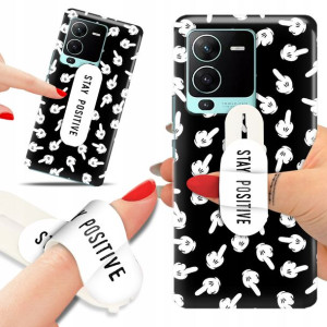 Etui + Uchwyt do VIVO S15 PRO Case Kwiaty Wzory