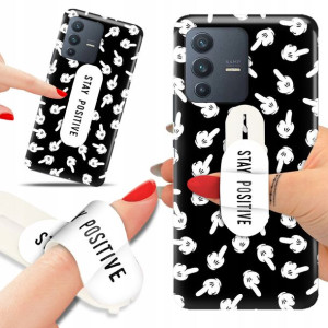 Etui + Uchwyt do VIVO V23 5G Case Kwiaty Top Wzory