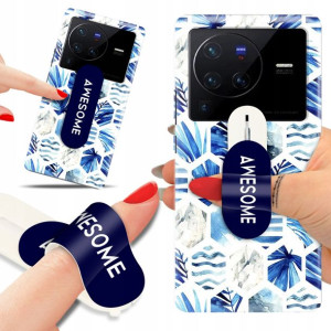 Etui + Uchwyt do VIVO X80 PRO Case Kwiaty Wzory