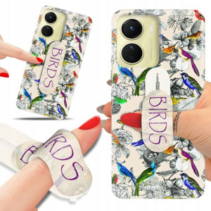 ETUI + UCHWYT do VIVO Y16 Flower Kwiatowe Wzory