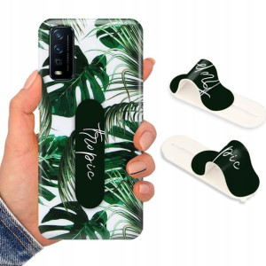 Etui + Uchwyt do VIVO Y20i Kwiaty Flower Top Wzory