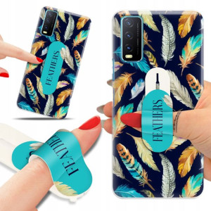 Etui + Uchwyt do VIVO Y21 2021 Aesthetic Top Wzory