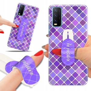 Etui + Uchwyt do VIVO Y21S Kwiatowe Case Top Wzory