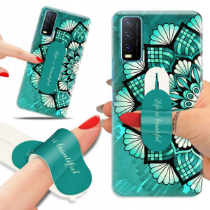 Etui + Uchwyt do VIVO Y33s Kwiatowe Case Top Wzory