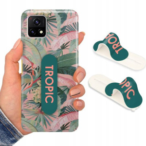 Etui + Uchwyt do VIVO Y52S 5G Kwiaty Flower Wzory