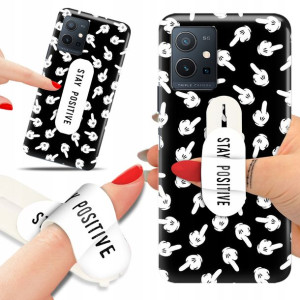 Etui + Uchwyt do VIVO Y55 5G Case Kwiaty Top Wzory