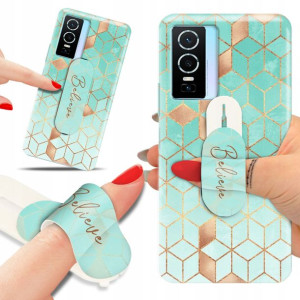 Etui + Uchwyt do VIVO Y74s Case Kwiaty Top Wzory