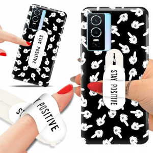 Etui + Uchwyt do VIVO Y76 5G Case Kwiaty Top Wzory