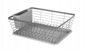 SUSZARKA DO NACZYŃ ociekacz Szara prostokątna 36cm