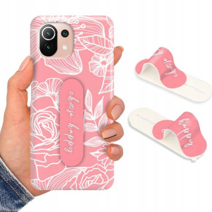 Etui + Uchwyt do XIAOMI Mi 11 LITE 4G Flower Wzory