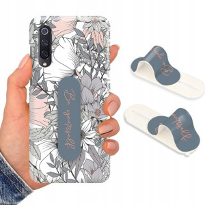 Etui + Uchwyt do XIAOMI MI A3 LITE Flower Wzory