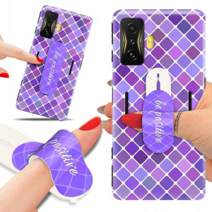 Etui + Uchwyt do XIAOMI POCO F4 GT Kwiatowe Wzory