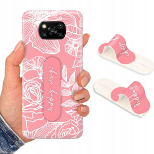 Etui + Uchwyt do XIAOMI POCO X3 PRO Flower Wzory