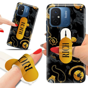 Etui + Uchwyt Do XIAOMI REDMI 12C Unikatowe Wzory