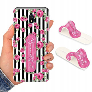 Etui + Uchwyt do XIAOMI REDMI 8A Case Flower Wzory
