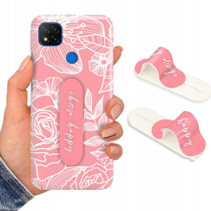 Etui + Uchwyt do XIAOMI REDMI 9C Case Flower Wzory