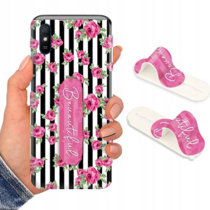 Etui + Uchwyt do XIAOMI REDMI 9i Case Flower Wzory