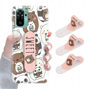 Etui + UCHWYT do XIAOMI REDMI NOTE 10S Case Wzory