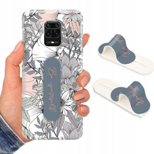 Etui + Uchwyt do XIAOMI REDMI NOTE 9s Flower Wzory