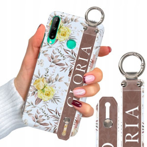Etui 2mm + Pasek do HUAWEI P40 LITE E Luksusowe Wz
