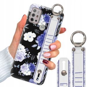 Etui 2mm + Pasek do MOTOROLA G30 Kwiaty Top Wzory