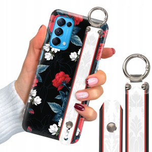 Etui 2mm + Pasek do OPPO RENO 5 4G Luksusowe Wzory