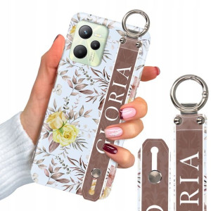 Etui 2mm + Pasek do REALME C35 Luksusowe Top Wzory