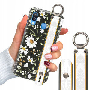 Etui 2mm + Pasek do SAMSUNG A40 Luksusowe Wzory