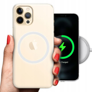 Etui 2mm + Ring Magsafe BIAŁY do IPHONE 12 PRO MAX