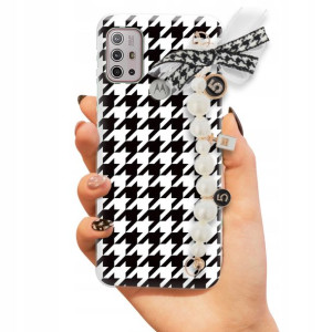 Etui 2mm BLINK Do MOTOROLA G10 Łańcuszek Pepitka